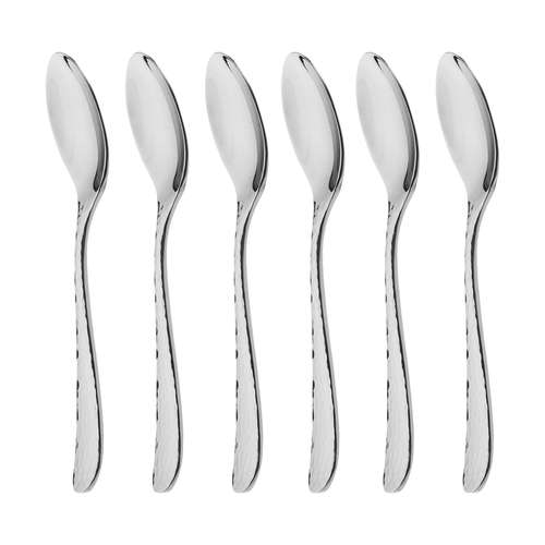 قاشق چای خوری ناب استیل مدل واریان بسته 6 عددی 