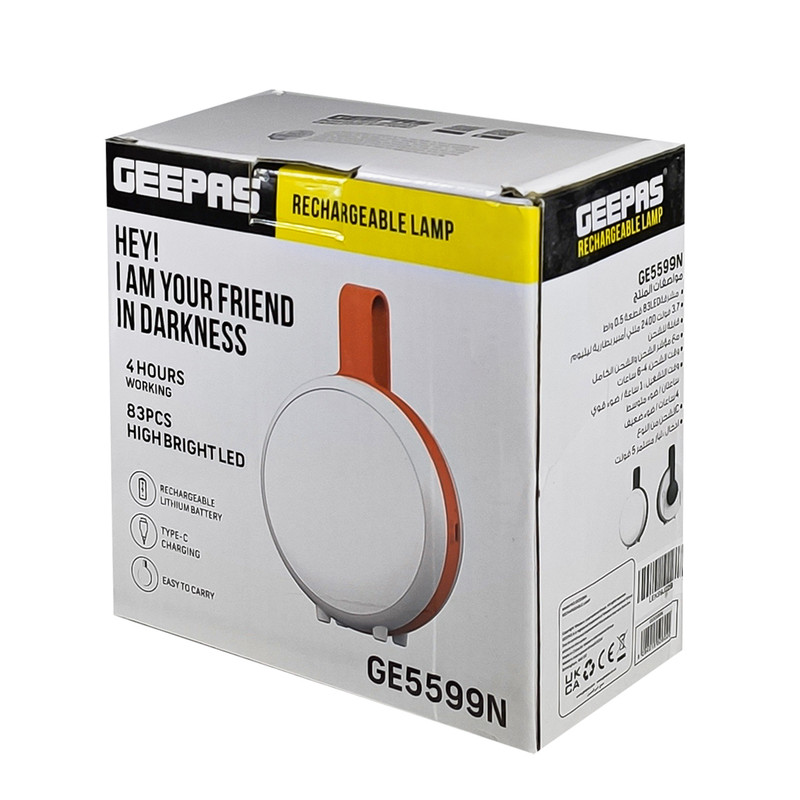 چراغ اضطراری جیپاس مدل قابل شارژ GE5599N