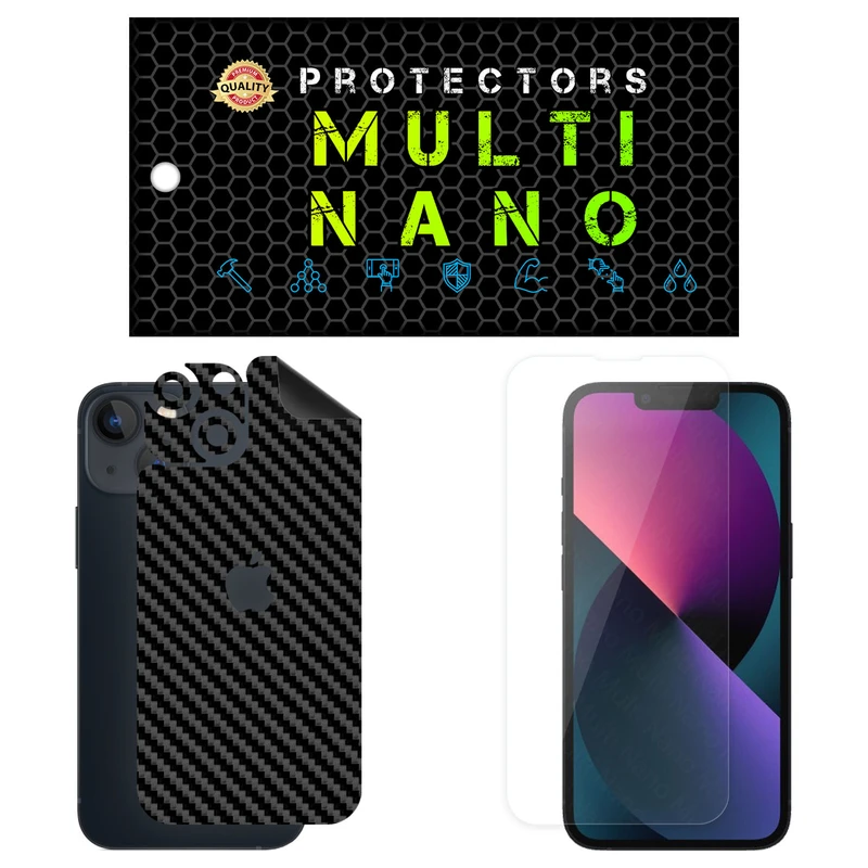 محافظ صفحه نمایش مولتی نانو مدل X-SFC مناسب برای گوشی موبایل اپل iPhone 13 Mini به همراه برچسب پوششی