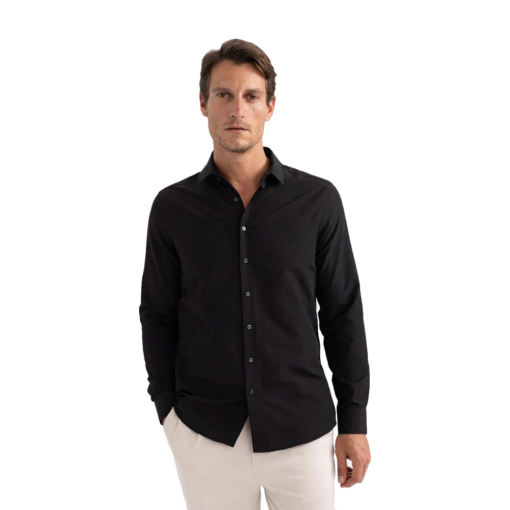 نکته خرید - قیمت روز پیراهن آستین بلند مردانه دفکتو مدل R4340AZ/BK27 خرید