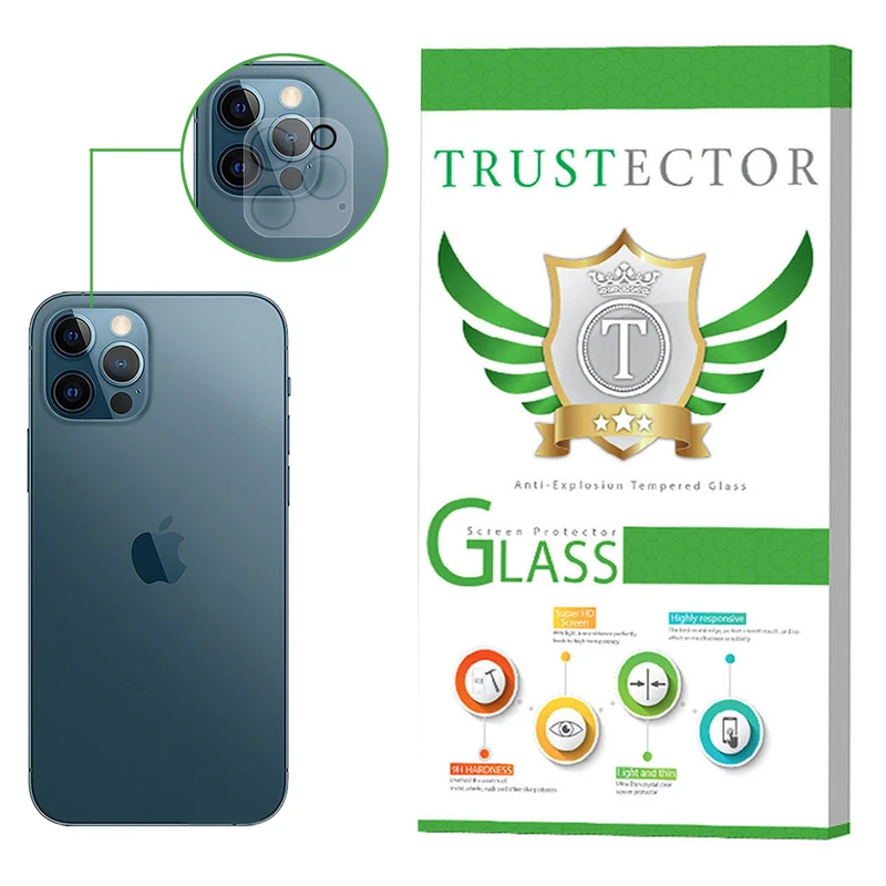 محافظ لنز دوربین تراستکتور مدل CLPT مناسب برای گوشی موبایل اپل iPhone 12 Pro Max