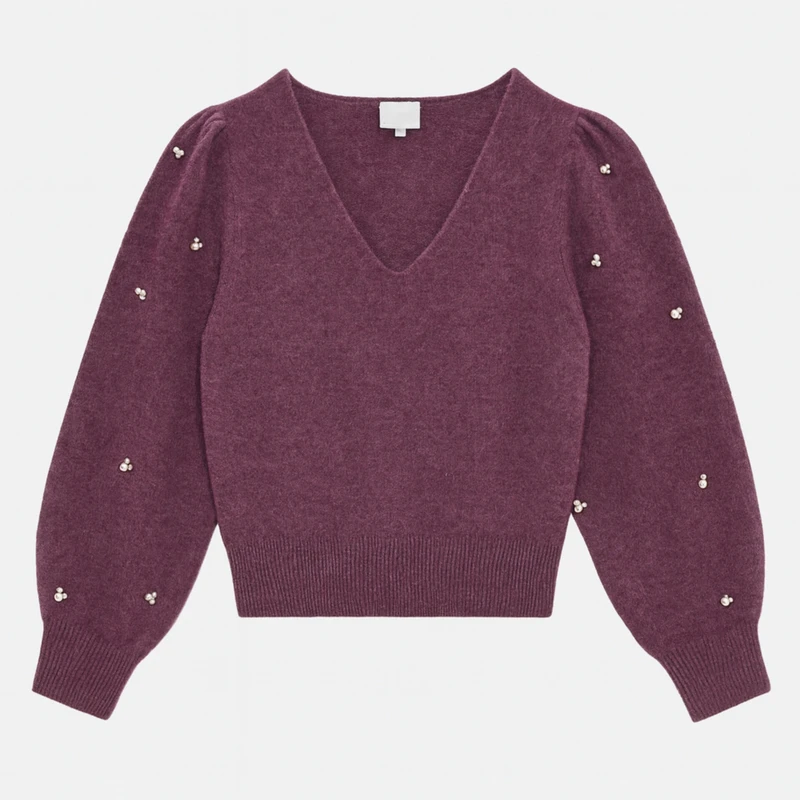 پلیور یقه هفت زنانه مدل 1827