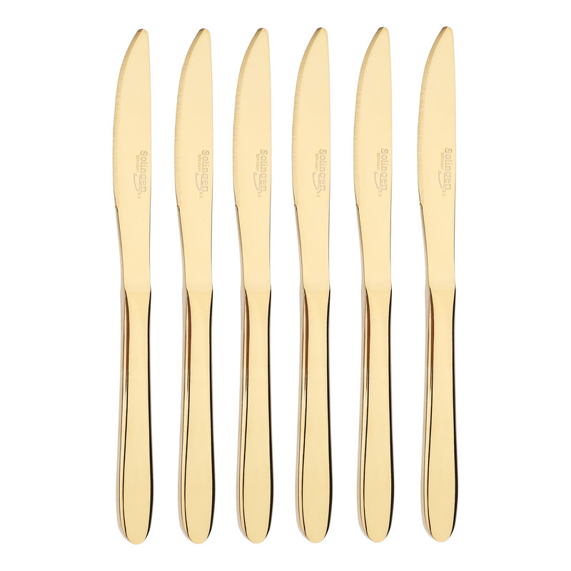 کارد میوه خوری زولینگن مدل رزالی گلدن مجموعه 6 عددی