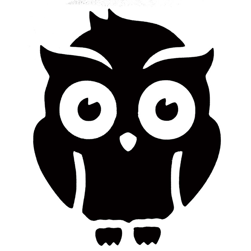 استیکر پارچه و لباس مدل حرارتی طرح جغد کد 01 بسته 10 عددی