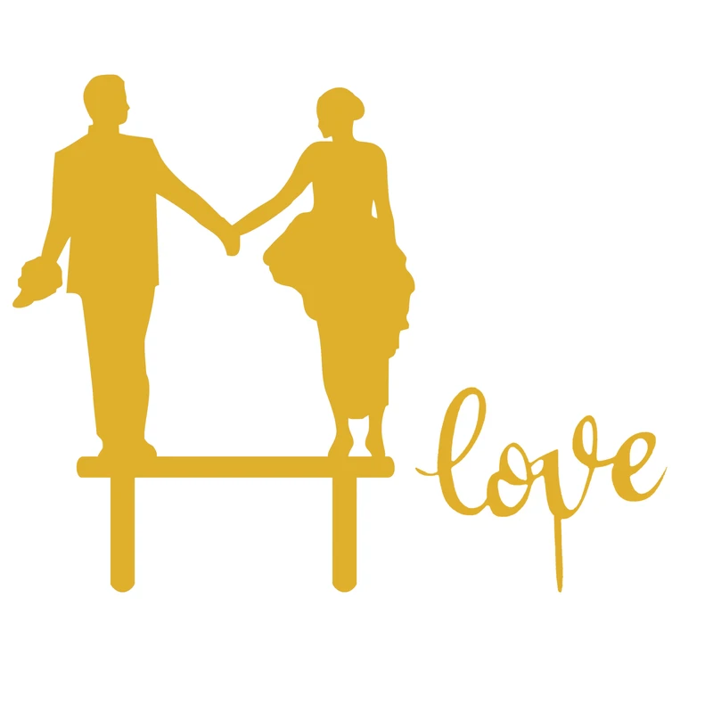 تاپر کیک هانستو مدل Wedding کد TP096 مجموعه 2 عددی