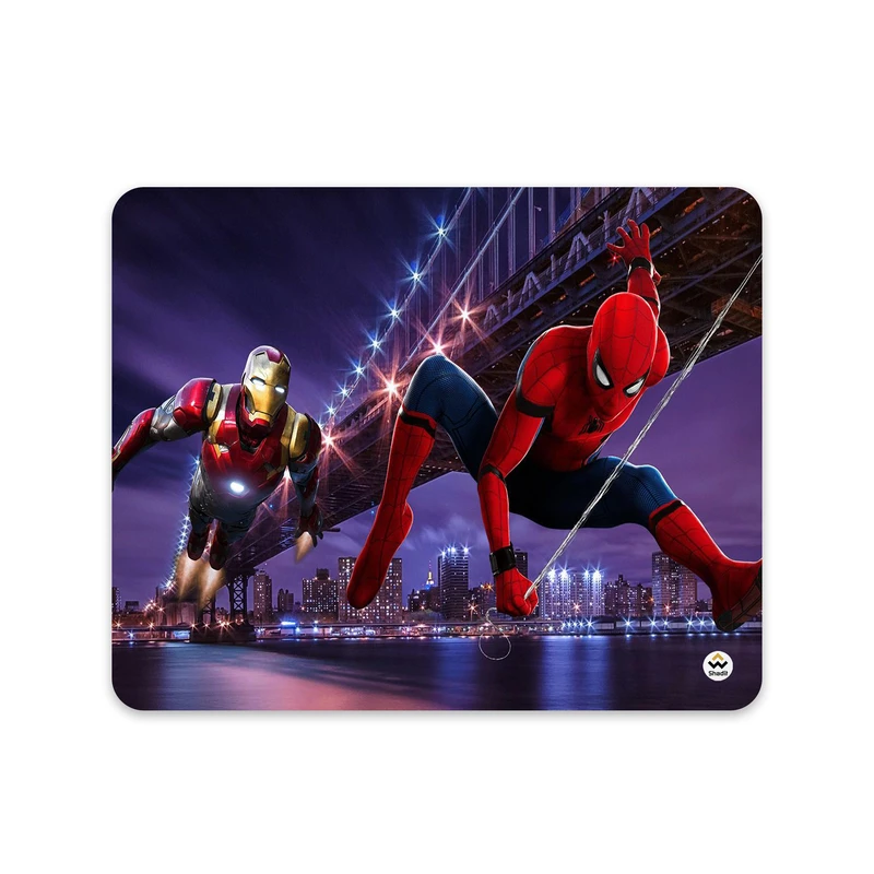 ماوس پد شادیت مدل Iron Man و Spider-Man کد508 سایز 24*19 سانتی متر