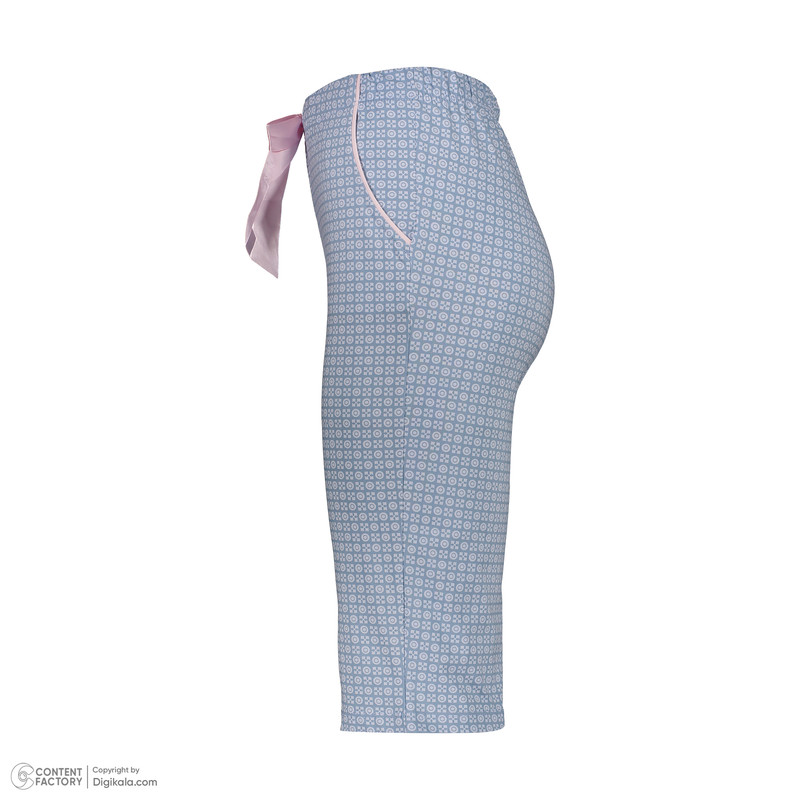 ست تی شرت آستین کوتاه و شلوارک زنانه ناربن مدل 15211065 رنگ آبی روشن