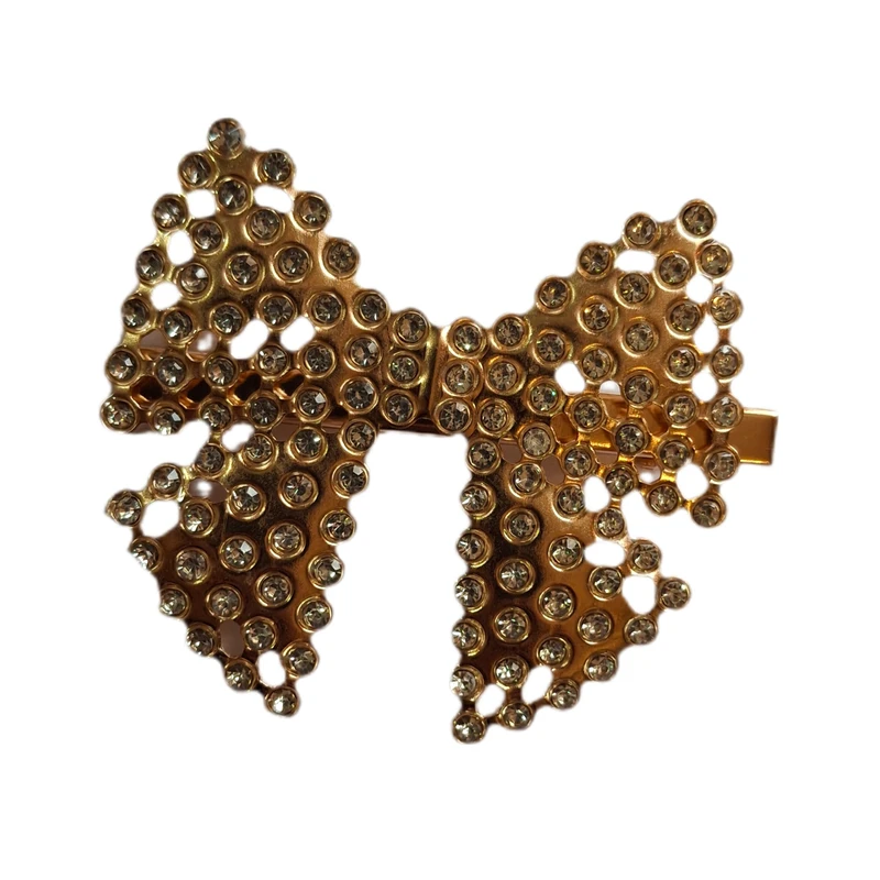 گیره مو زنانه مدل فلزی پاپیون پهن