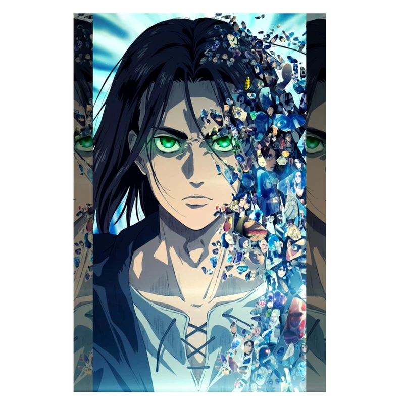 پوستر مدل ارن ییگر Eren yeager طرح انیمه Attack on titan کد 243