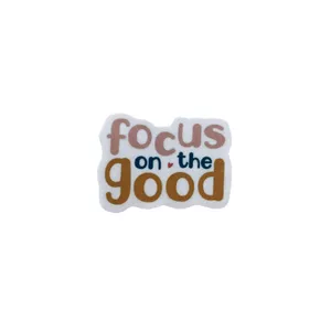 استیکر لپتاپ طرح focus on the good کد 0131