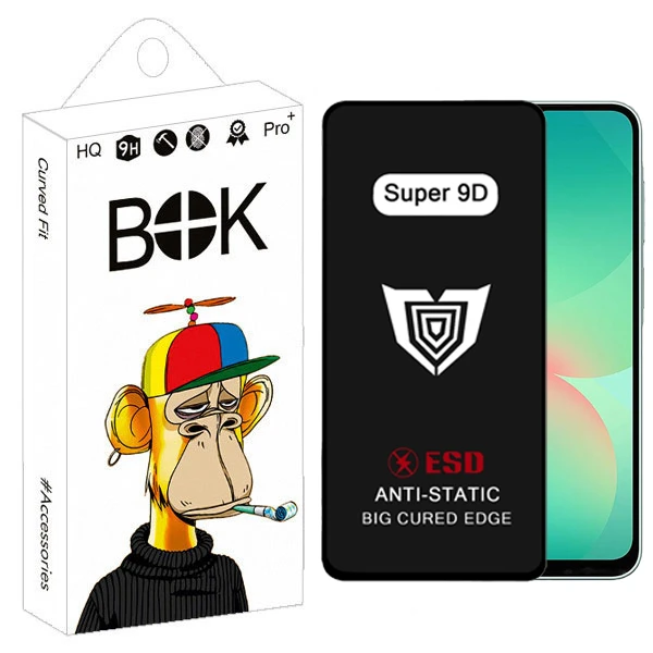 محافظ صفحه نمایش بوک مدل Super 9D Pro مناسب برای گوشی موبایل سامسونگ galaxy A16 / A26