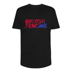 تی شرت لانگ مردانه مدل British Fencing کد V07 رنگ مشکی