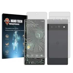 Nano tech transparent screen protector suitable for Google Pixel 6 Pro mobile phone with back protector