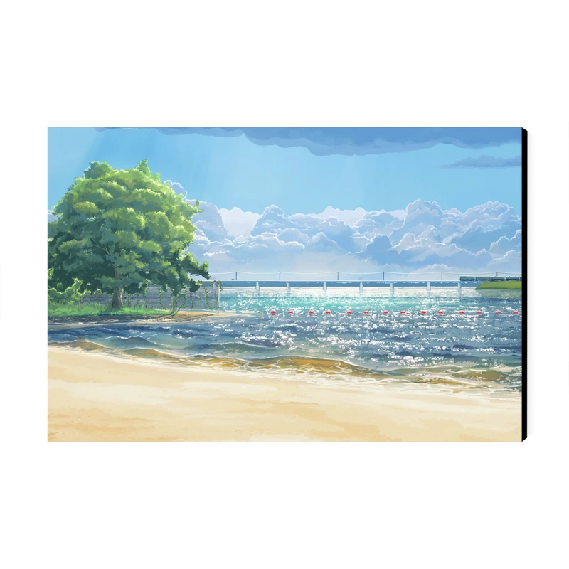 تابلو شاسی عرش مدل فانتزی منظره طبیعت ساحل کد As4065