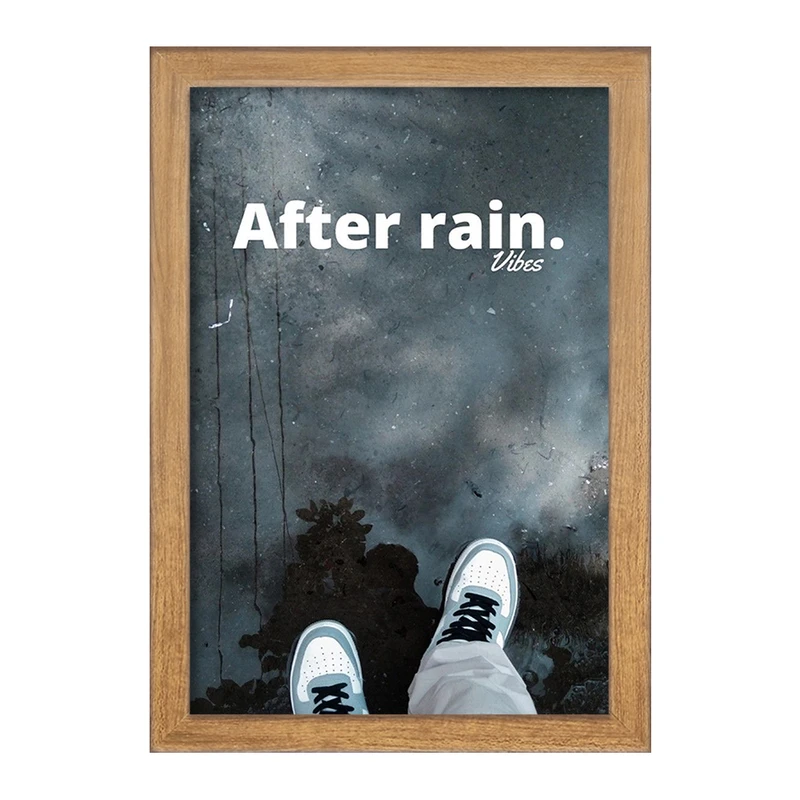 تابلو خندالو مدل After Rain کد F1123