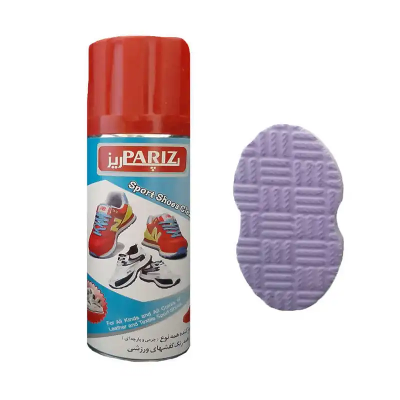 اسپری تمیز کننده کفش پاریز مدل PAR-SPO به همراه اسفنج