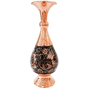 گلدان مسی مدل الماس تراش کد 25p9half
