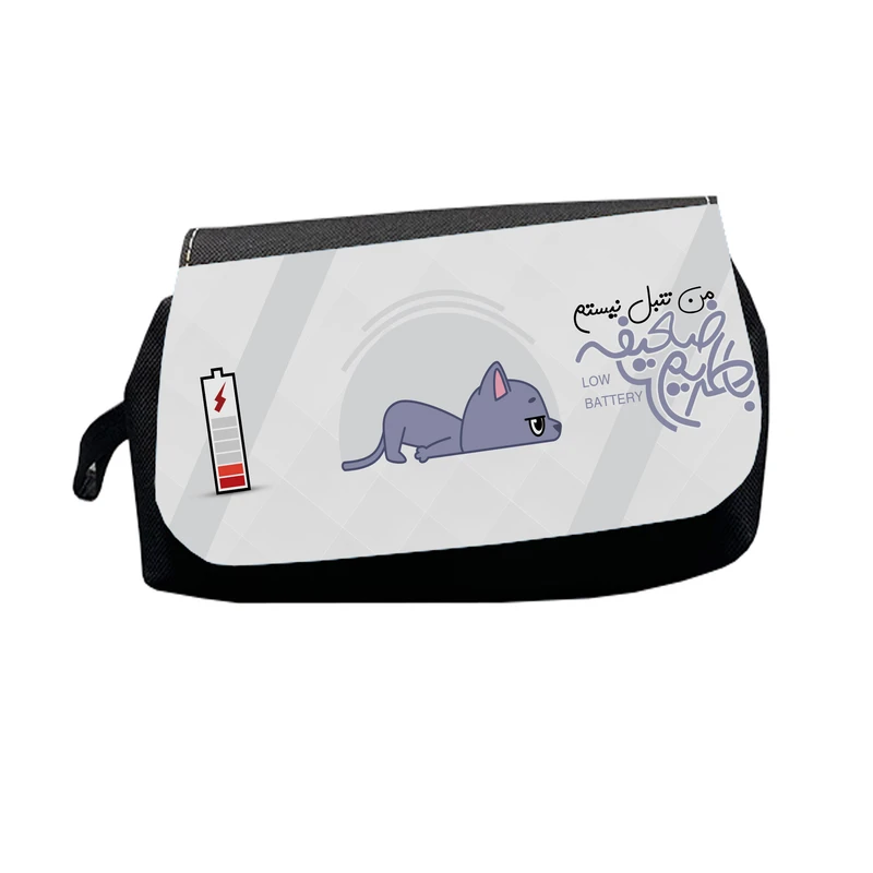 جامدادی طرح گربه من تنبل نیستم باطریم ضعیفه مدل M2311