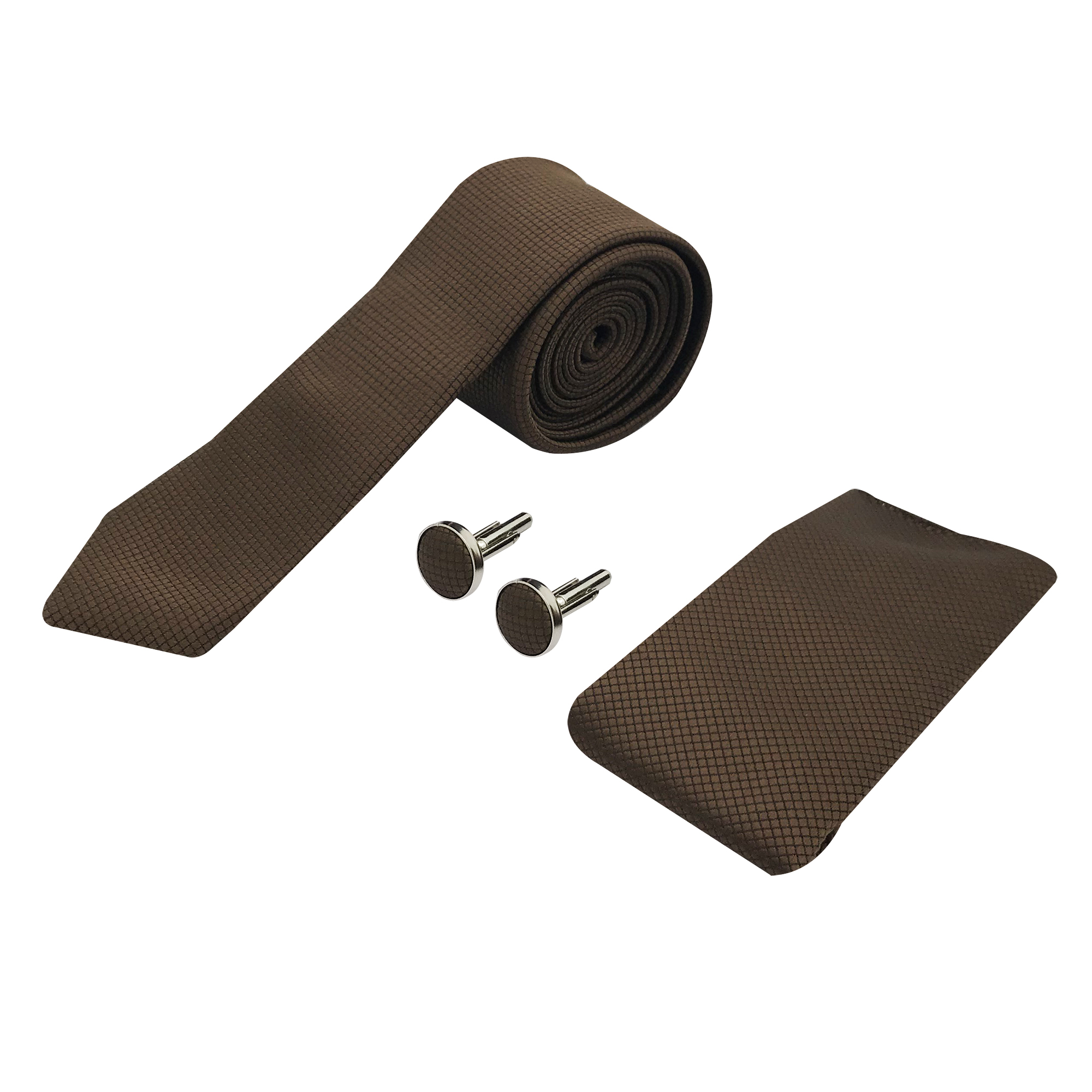 ست کراوات و دستمال جیب و دکمه سردست مردانه مدل 05