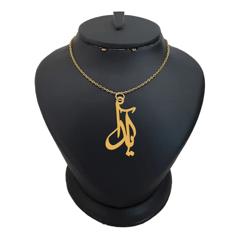 گردنبند طلا 18 عیار زنانه لیردا مدل اسم آیدا کد akm 100