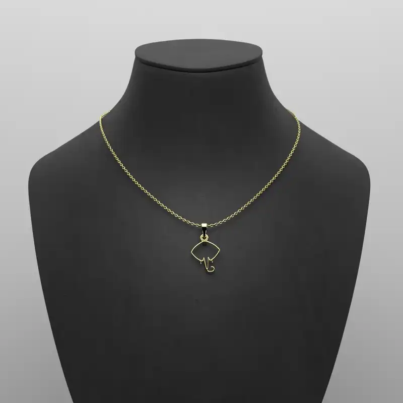گردنبند طلا 18 عیار زنانه مدوپد مدل سفره ماهی کد B3-1-1038