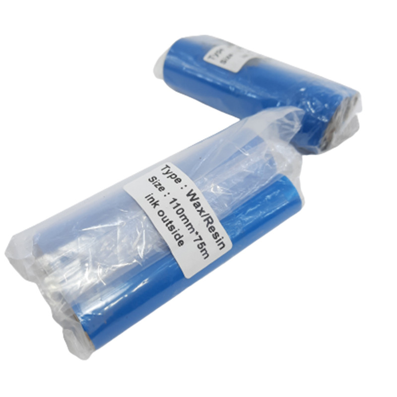 ریبون پرینتر لیبل زن مدل WAX/RESIN 110mm x 75m بسته 2 عددی