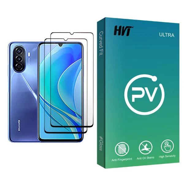 محافظ صفحه نمایش سرامیکی اچ وی تی مدل PV Glass2 مناسب برای گوشی موبایل هوآوی nova Y70 Plus بسته دو عددی
