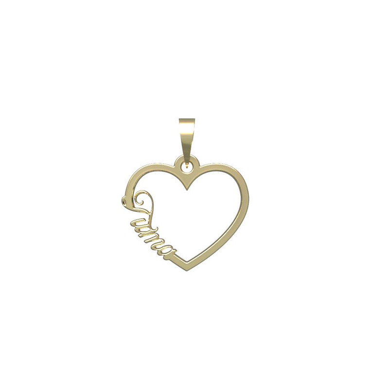 آویز گردنبند طلا 18 عیار زنانه مدوپد مدل اسم توما tuma کد PB1-10083