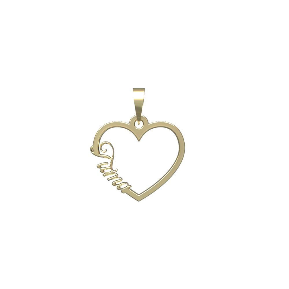 آویز گردنبند طلا 18 عیار زنانه مدوپد مدل اسم توما tuma کد PB1-10083 -  - 2