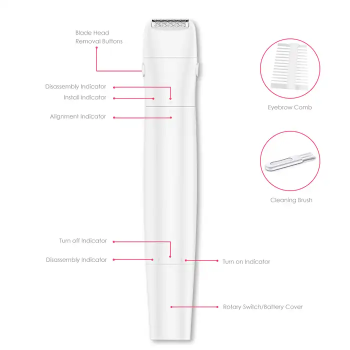 ست اصلاح موی بدن بانوان تاچ بیوتی مدل TB1753