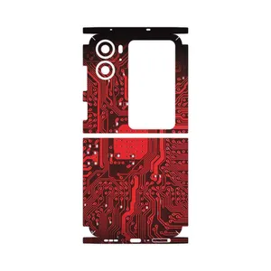 MAHOOT Red_Printed_Circuit_Board-FullSkin Cover Sticker for Oppo Find N2 Flip
