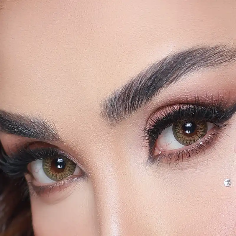 لنز چشم هرا کد Fa32 رنگ سبز عسلی