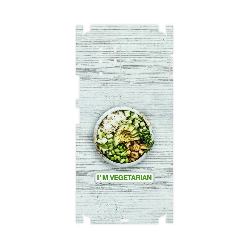 برچسب پوششی ماهوت مدل Im-vegetarian-FullSkin مناسب برای گوشی موبایل شیائومی Redmi Note 10 Pro (China)