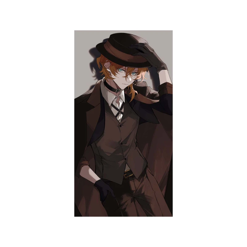 استیکر لپ تاپ و موبایل مدل انیمه طرح سگ‌های ولگرد بانگو چویا ناکاهارا Bungo Stray Dogs Chuya Nakahara کد 3201