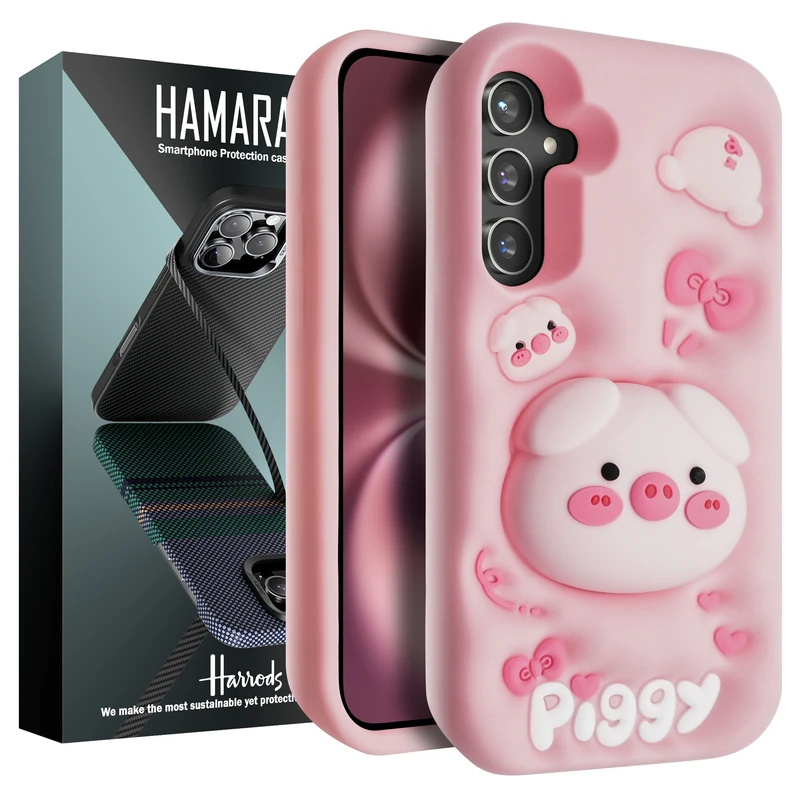 کاور هارودز مدل Piggy مناسب برای گوشی موبایل سامسونگ Galaxy S23 FE