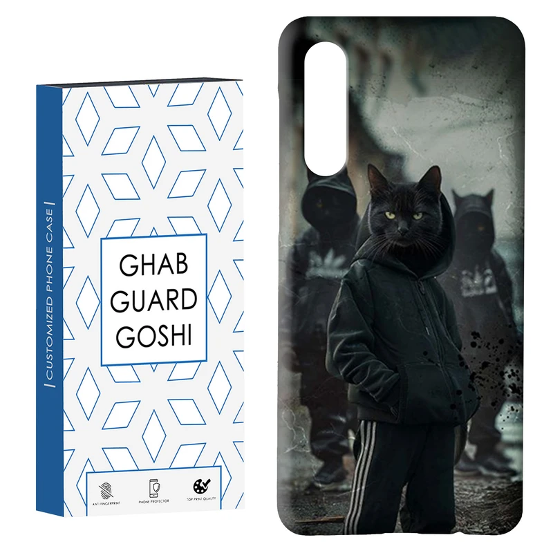 کاور قاب گارد گوشی طرح گربه سیاه کد Dimo-356 مناسب برای گوشی موبایل سامسونگ GALAXY A50 / A30s  