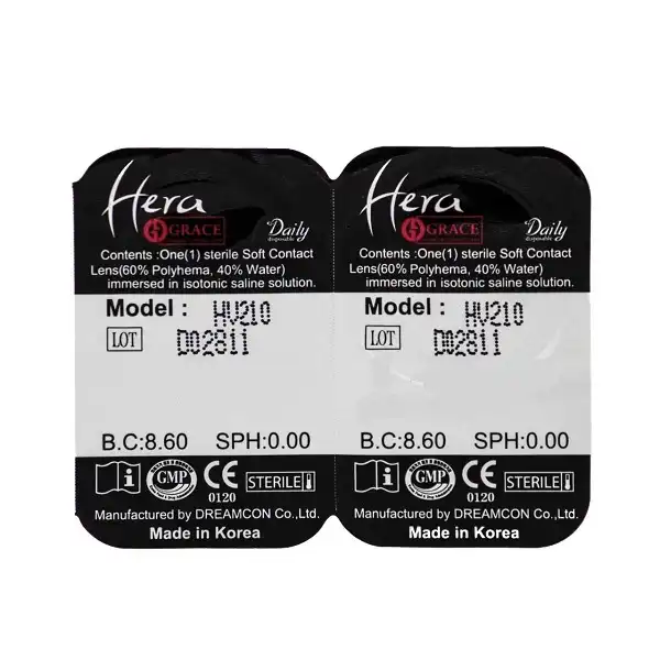 لنز چشم گریس هرا شماره 05 مدل HV 210 رنگ خاکستری