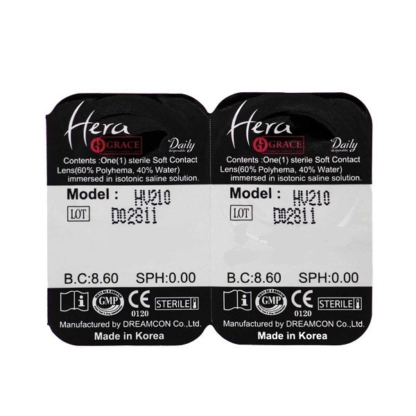 لنز چشم گریس هرا شماره 05 مدل HV 210 رنگ خاکستری