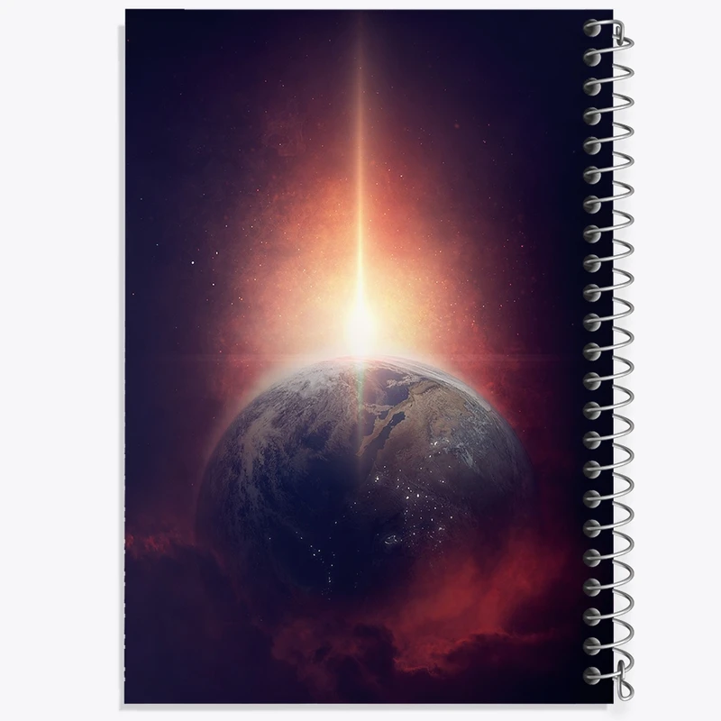 دفتر شطرنجی 50 برگ خندالو مدل کهکشان کد F276