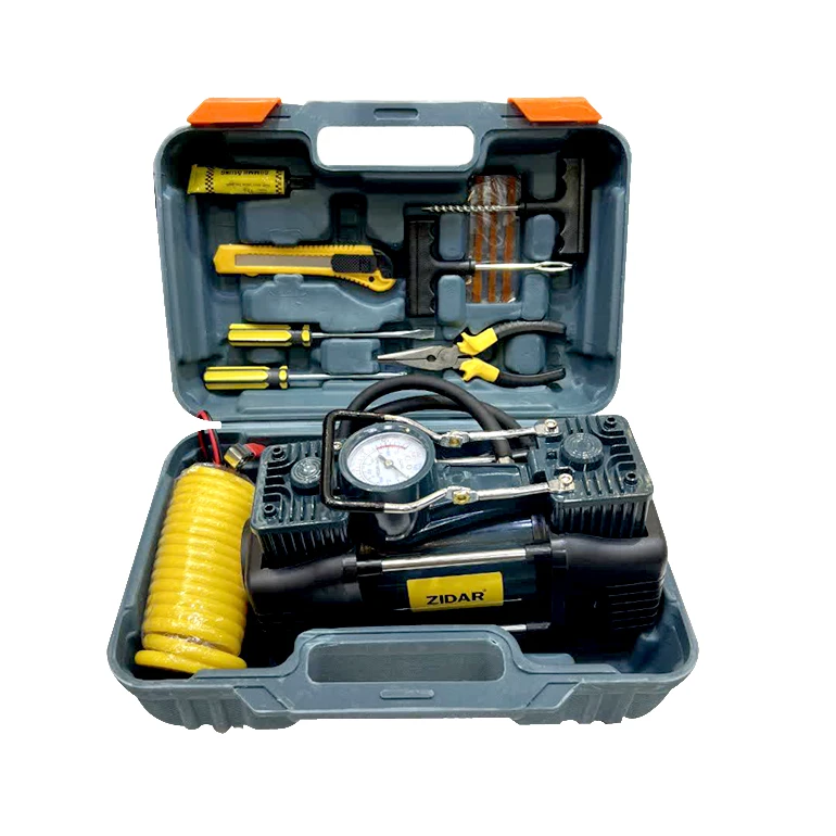 پمپ باد فندکی 10 وات زیدار مدل A-2030016 مجموعه 12 عددی