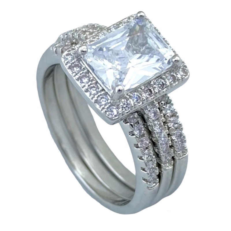 انگشتر زنانه ژوپینگ مدل R4118 مجموعه 3 عددی