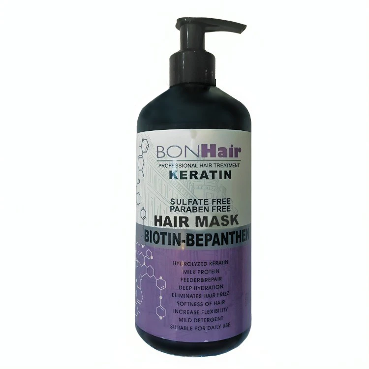 ماسک مو بون هیر مدل پروتئین شیر و B5 و کراتین حجم 400 میلی لیتر 