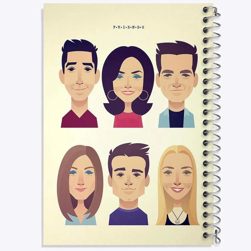 دفتر مشق 50 برگ خندالو مدل سریال فرندز Friends کد 3913