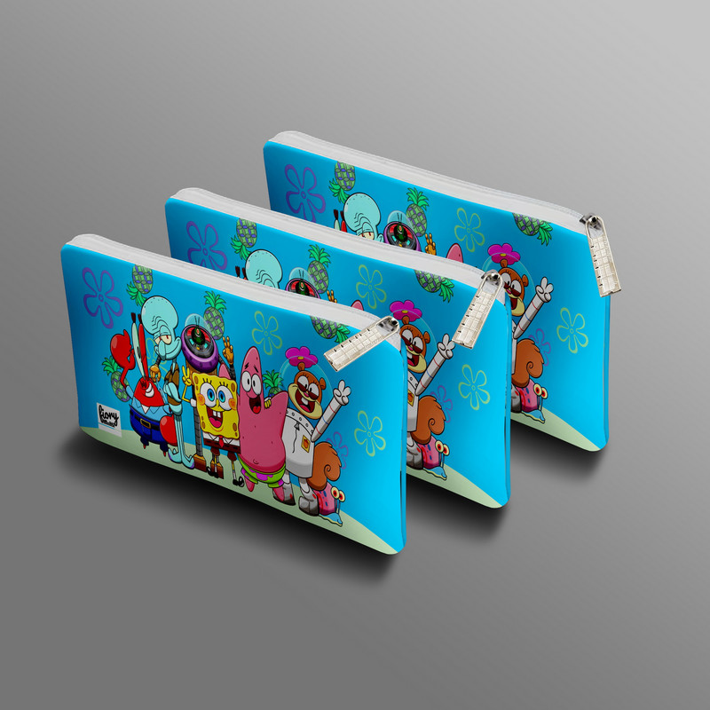 جامدادی مستر راد مدل باب اسفنجی طرح پاتریک و اختاپوس کد fiory 2033