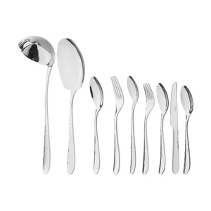 سرویس قاشق و چنگال 57 پارچه ناب استیل سری واریان مدل MR68