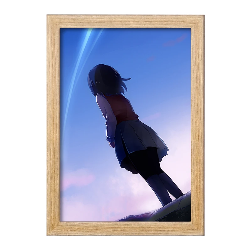 تابلو خندالو مدل میتسویا میامیزو انیمه یورنیم Your Name  کد 16245