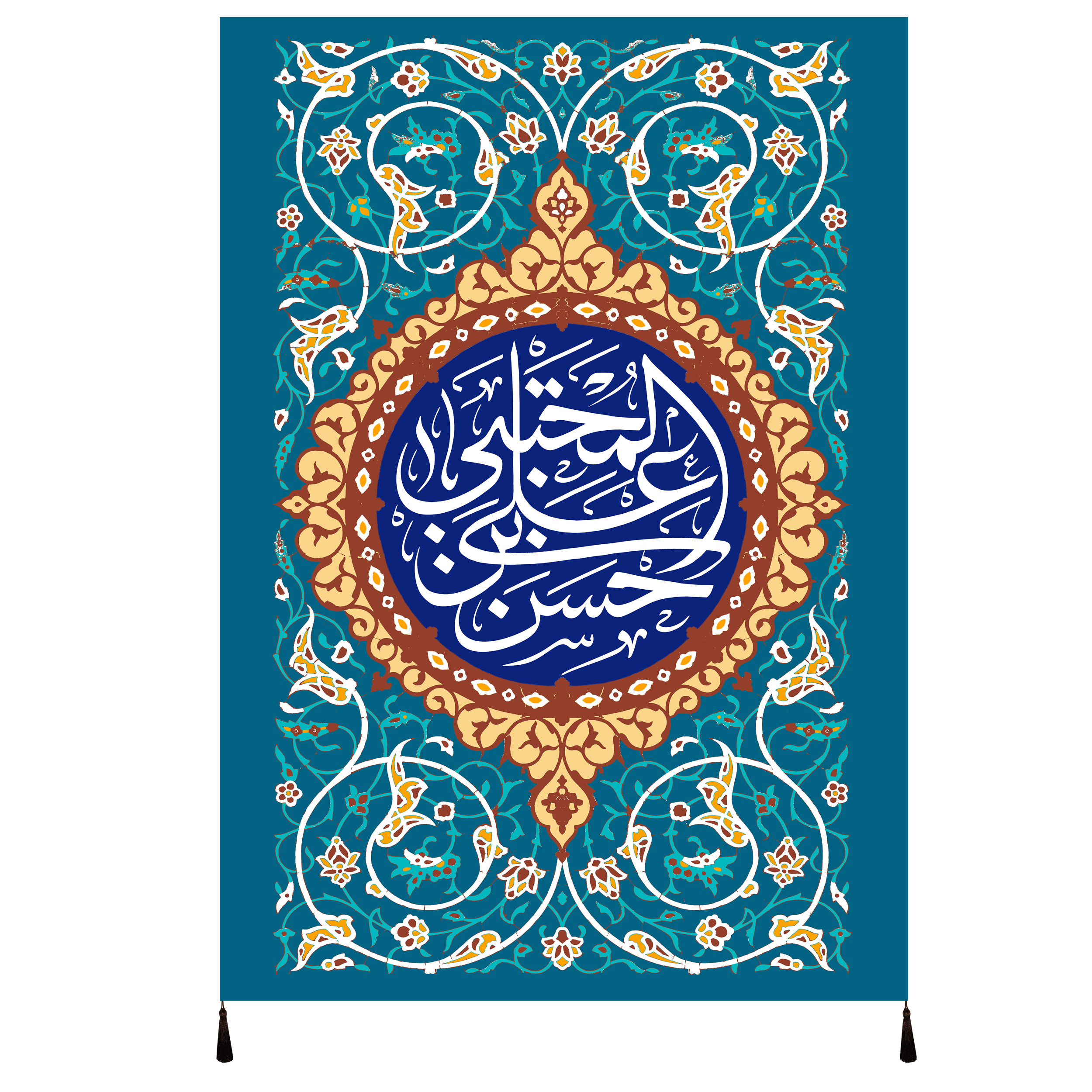 پرچم مدل امام حسن مجتبی علیه السلام کد 31