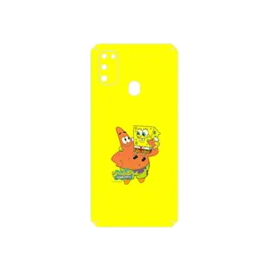 MAHOOT SpongeBob SquarePants Cover Sticker for Samsung Galaxy M21