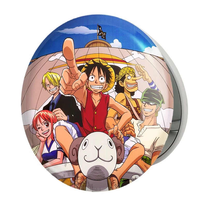 آینه جیبی خندالو طرح انیمه وان پیس One Piece مدل تاشو کد 10530 