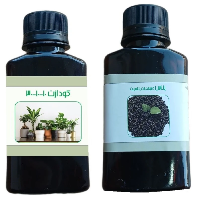 کود مایع ازت 10-10-30 و پتاس مدل life - D حجم 110 میلی لیتر بسته 2 عددی